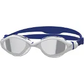 Zoggs Tiger Lsr+ Mirror Swimming Goggles Blanc,Bleu Regular