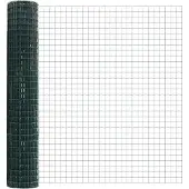 vidaXL Clôture Euro, 1,5 x 10 mètres, fer revêtu de PVC, couleur verte