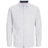 Jack & Jones Chemise 'Remy' bleu marine / blanc