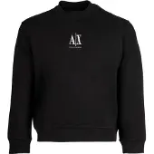 Armani Exchange Sweat-shirt 'Felpa' noir / blanc