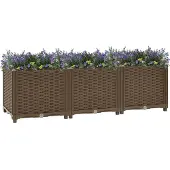 vidaXL -Pflanner erhöhte 120 x 40 x 38 cm Polypropylen