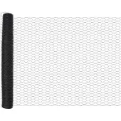 vidaXL : Clôture en panneaux soudés, 1,4 x 50 mètres, PVC, gris