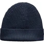 Lacoste Bonnet Knitted Laine Navy Bleu Bleu foncé