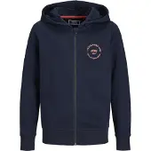 Jack & Jones Simon Full Zip Sweatshirt Bleu 10 Years Garçon