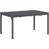 vidaXL Table de salle à manger d'extérieur pliable, anthracite, 210 x 90 x 73 cm, acier