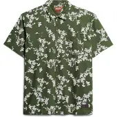 Superdry Chemise vert foncé / blanc