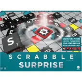 Mattel , jeu de mots Scrabble Piège-Danger pour les enfants de plus de 10 ans, Noir