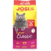 Josera JosiCat Classic Sterilised croquettes pour chats stérilisés 15kg + 3kg gratuit