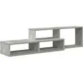 vidaXL Support TV mural 120x25x28,5cm bois composite
