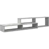 vidaXL Support TV mural 150x25x28,5cm bois composite