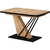 Vicco Table de salle à manger Fenaro Chêne de force doré 120-160 x 80 cm extensible, Model 58015
