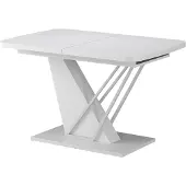 Vicco Table de salle à manger Fenaro Blanc 120-160 x 80 cm 2 pièces, Model 58023