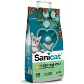 Sanicat Litière Pour Chat Essential Oils Ultra Cèdre Et Eucalyptus 10kg