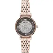 Giorgio Armani Emporio Brons Steel Quartz Watch Ladies