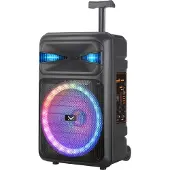 New Majestic Fire T5 Système d'enceintes sur roulettes (PA) 20 W noir