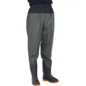 vidaXL Cuissardes avec bottes vert foncé taille 42