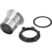 TRU COMPONENTS Prise USB encastrée 3.1, Câble + prise électronique, Argent
