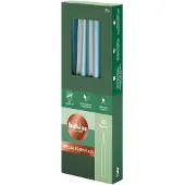 Bolsius Bougies gothiques 245/24 4X bleu métallique (4 pcs)