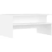 vidaXL Table basse blanche 90x55x42,5 cm Bois composite
