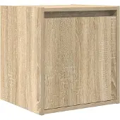 vidaXL Table de chevet murale chêne sonoma 38x34x40 cm