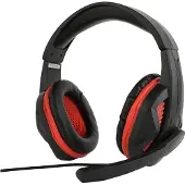 Gembird GHS-03 Headset Stereo+Mikro verstellbar Klinke schwarz/rot