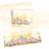 Sigel Christmas Motif Paper Glitter Stars - papier à motifs - 100 feuille(s)