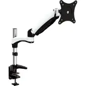 Jenimage FD130TK Support de bureau - 1 moniteur Inclinaison de -90 à +85 degrés Rotation de 180 degrés (Tables, 27", 7.80 kg), Support de moniteur, Noir, Argent, Blanc