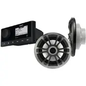Fusion Ms-ra60/el Stereo&speaker Kit Argenté