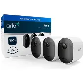 Arlo Pro 5 2K+ Caméra de Sécurité Lot de 3