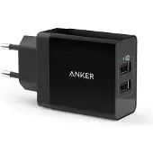 Anker PowerPort 2x USB 24W Chargeur noir