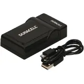 Duracell DRN5923 Replacement Nikon EN-EL12 USB Charger - Chargeur de batterie - noir - pour Nikon Coolpix A1000, A900, AW120, AW130, P340, S9600, S9900, W300 ; KeyMission 170, 360