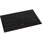 Bosch Série 8 PXE801DC1E Table de cuisson autarcique à induction 80 cm noir, cadre affleurant