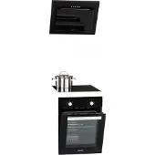 MPM Vitroceramic hob -45-VCB-21 black 45cm