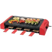 Thomson Raclette et barbecue, Appareil à raclette, Noir, Gris