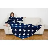 Kanguru Kangourou 1099 Jeté de lit 140 x 210 cm polyester bleu, blanc