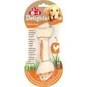 8In1 Delights Bone M Os à mâcher avec de la viande de poulet roulée 1 pièce