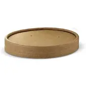 Papstar 87267 Cloche Pour Aliment Marron Carton Rond Couvercle Alimentaire