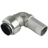 Roth angle 90° 22 mm manchon/embout rustfri stål