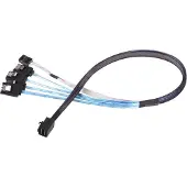 Silverstone SST-CPS05 Câble Mini-SAS vers SATA 7 broches (50 cm, Mini-SAS)