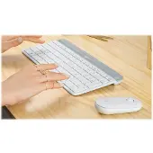 Logitech Mk470 Wireless Keyboard And Mouse English Argenté