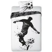 MCU Parure de lit jeune 140x200 ballon stade footballeur