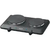Taurus Réchaud électrique 2 feux 2250w - White And Brown - VOLCANO DUO -