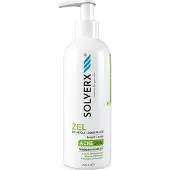 Solverx Gel nettoyant et démaquillant pour la peau acnéique du visage (Gel nettoyant, 200 ml)