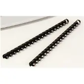 Fellowes Dos de reliure en plastique A4 100 pièces - 8 mm, noir, Relieuse : accessoires, Noir