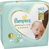 Pampers Couches jetables Premium Care taille 1 2-5 kg 26 pièces