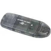 Gembird FD2-SD-1 Lecteur de cartes (MMC, SD, RS-MMC) (USB 2.0), Lecteur de carte mémoire, Noir