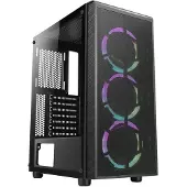 Azza Prime Gaming Case 3x A-RGB fan (ATX, mATX, Mini-ITX), Boîtier PC, Noir