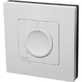 Danfoss IconTM WD, drejeknap - IconTM WD, trådløs gulvvarmetermostat med drejeknap, Thermostat, Blanc