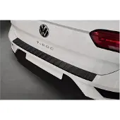 Avisa Noir mat Acier inoxydable Protection de pare-chocs arrière T-ROC 2017 2022 Facelift Ribs