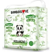 Bamboolove Bamboolove, couches jetables en fibres de bambou, taille XL, 12-18 kg, 20 pièces